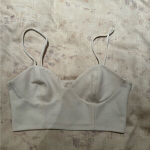 Zara White Crop Top